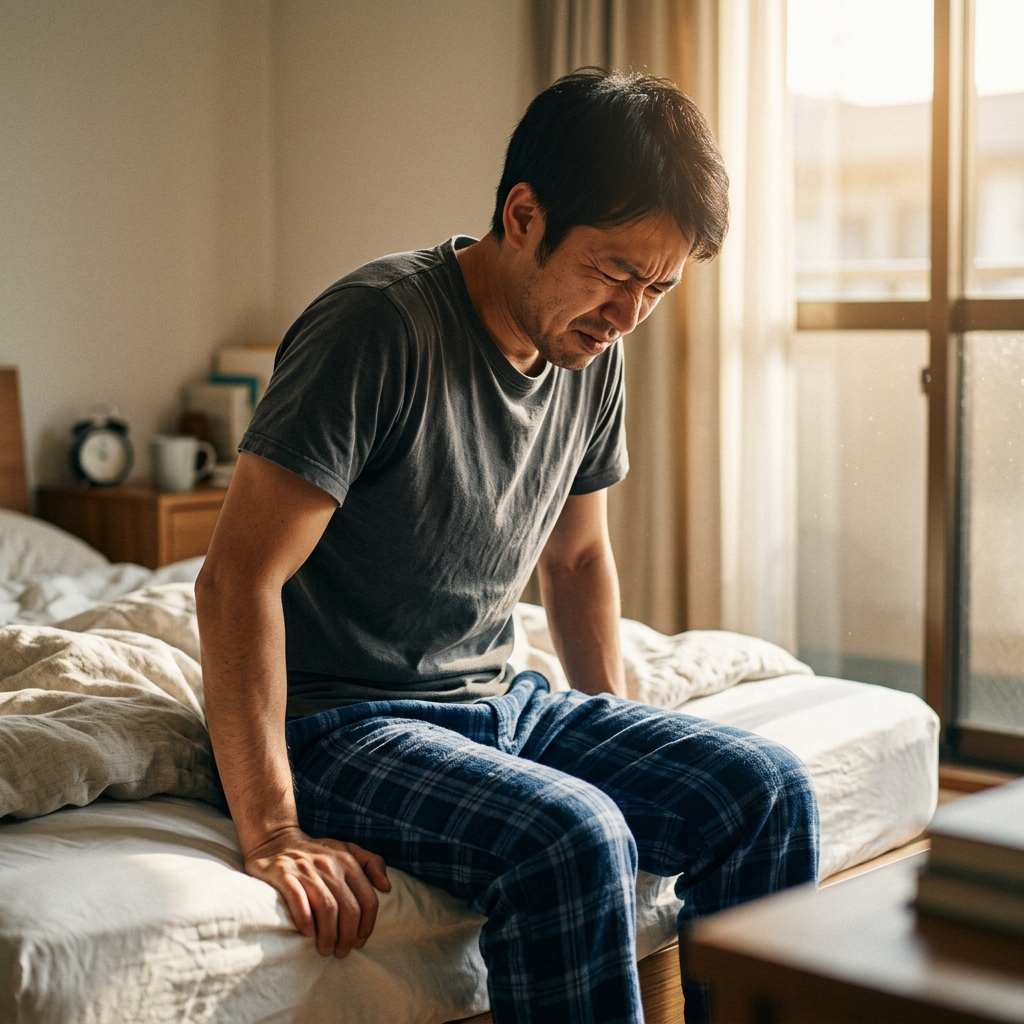 早上起床像 80 歲